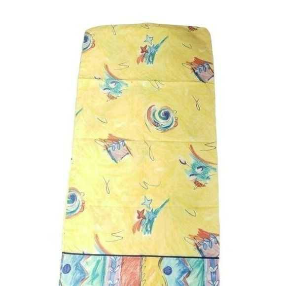 Abstract Yellow 2 Piece king vtg New Pillowcases - Picture 2 of 11